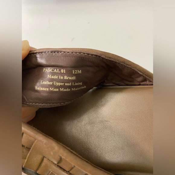 Donald Pliner Men’s Woven Leather Strap Sandal size 12 M Brown ~ Brazil ￼~ New - Picture 7 of 10